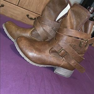 Brown booties from Maurice’s